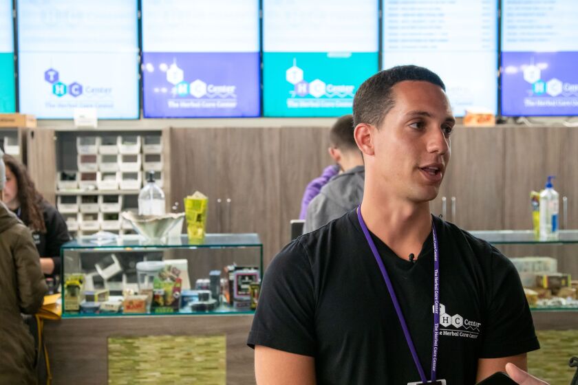 Michael Mandera, general manager at The Herbal Care Center, 1301 S. Western