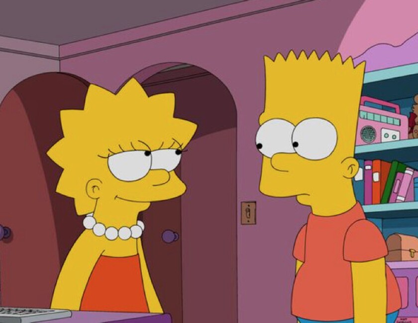 “The Simpsons” writers, a predominantly male group, are more like brainy Lisa Simpson than rebellious brother Bart. | Fox<strong><br></strong>