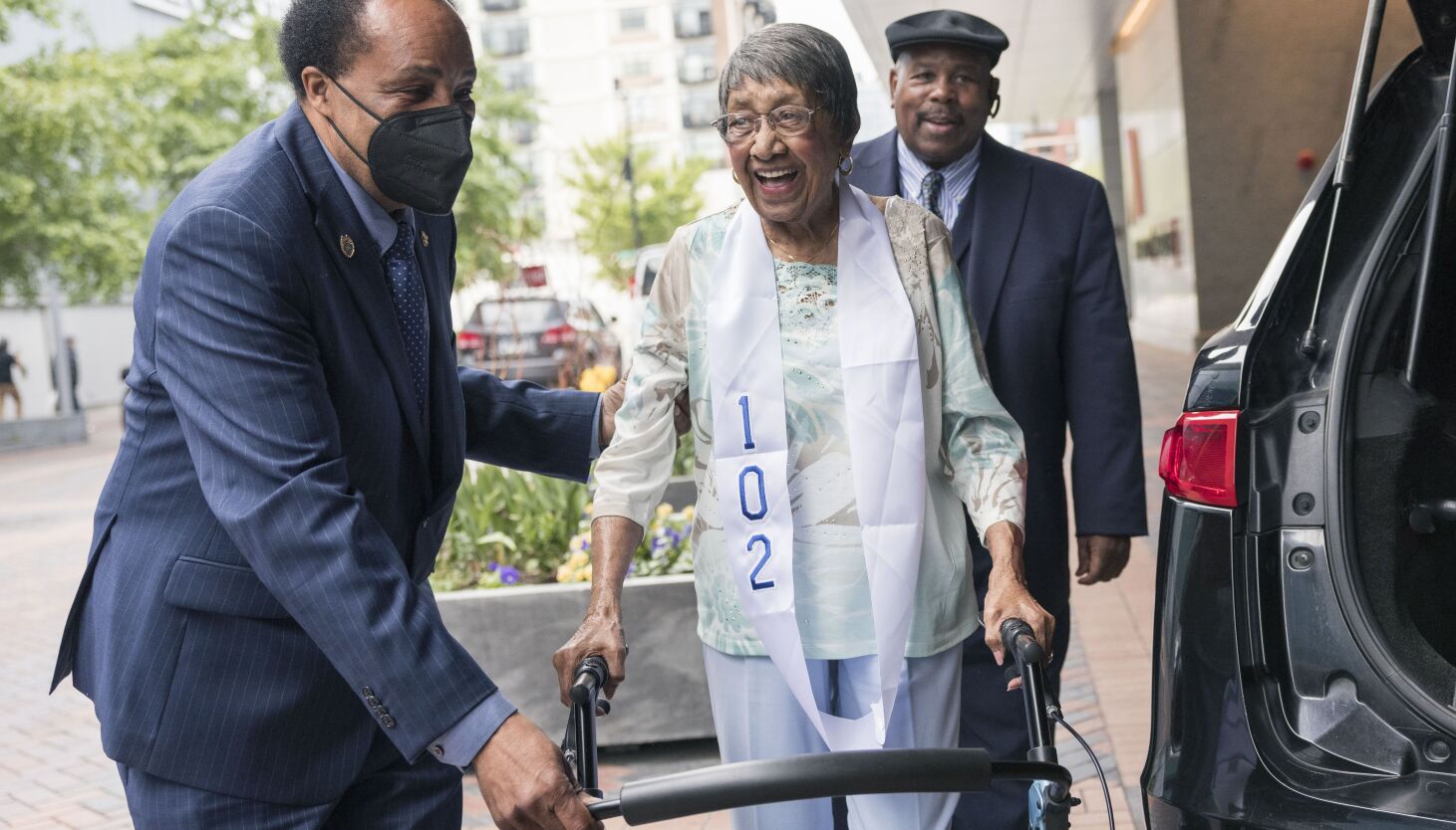 NextImg:Six women, all over 100 years old, celebrate Mother’s Day at South Loop fashion show brunch