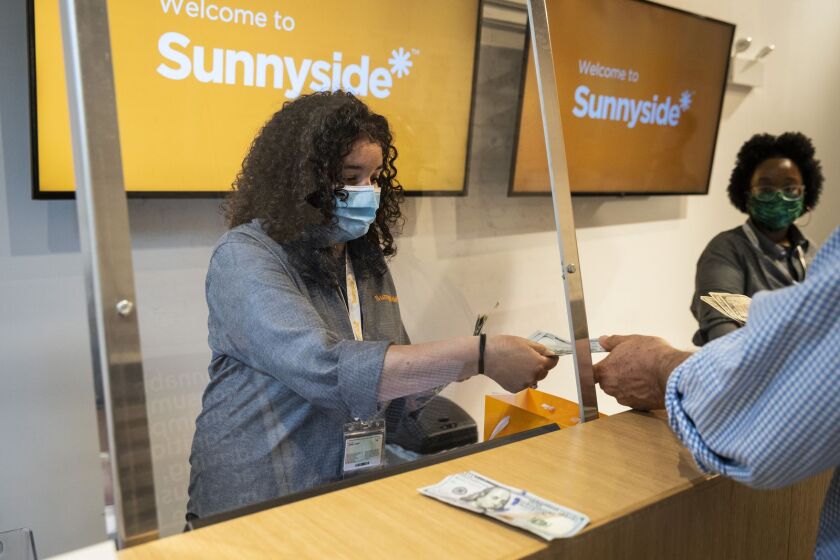 This Cresco Labs Sunnyside dispensary at 436 N. Clark St. was the first cannabis retail shop near downtown Chicago and the first recreational-use only dispensary in the city.