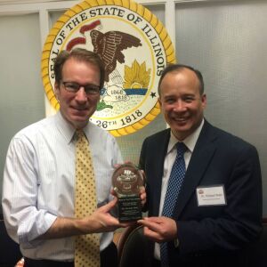 Peter Roskam (left) and Dr. Michael Wahl. / Provided photo.