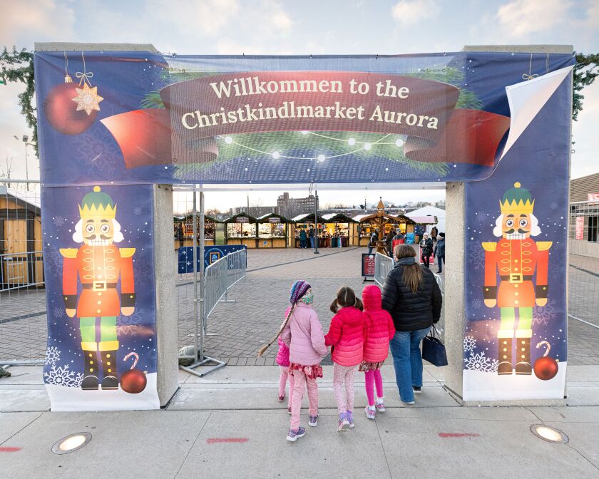 Aurora’s RiverEdge Park will once again be the site of a holiday Christkindlmarket.