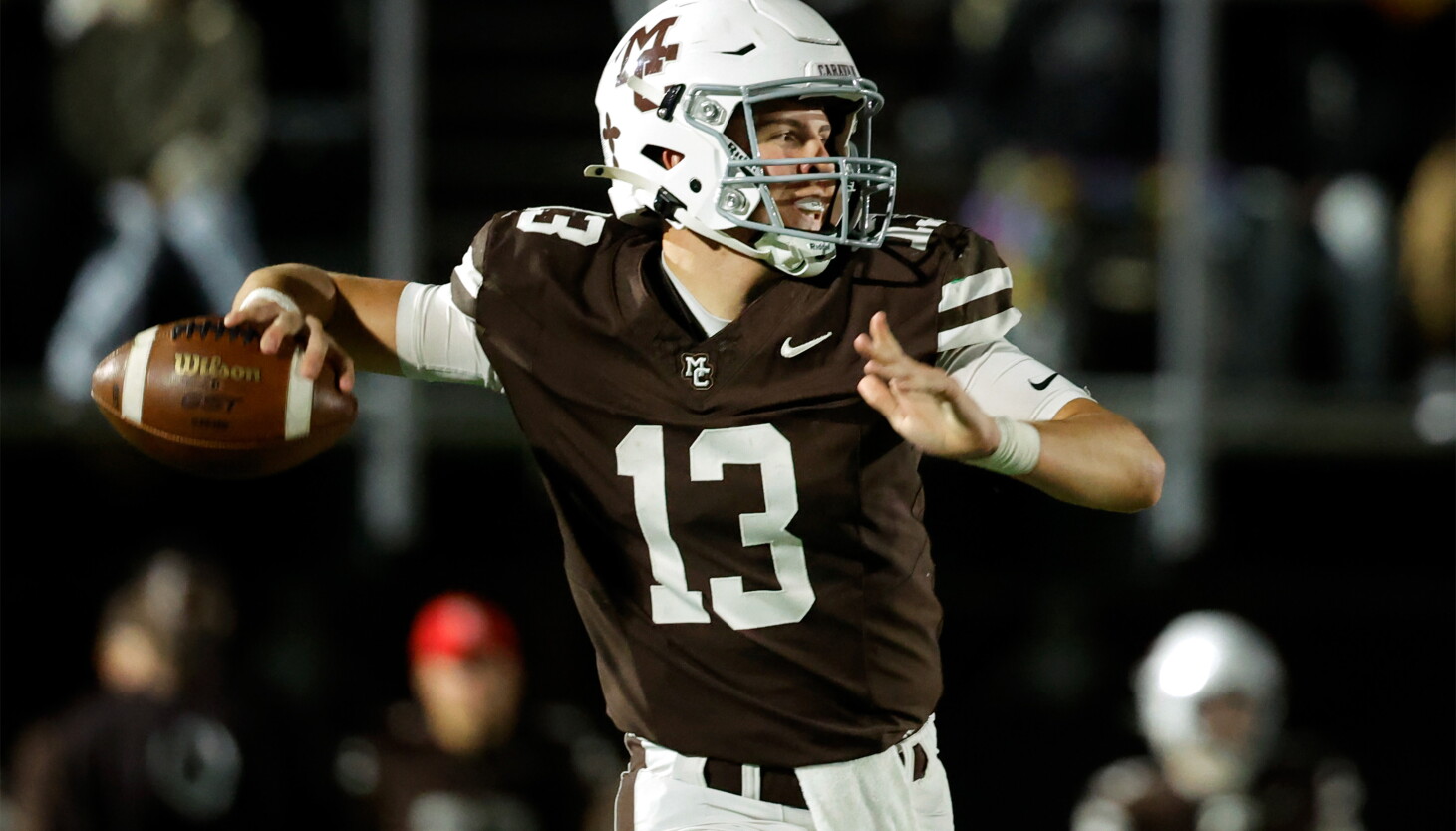 Mountable Mini Clock Mount Carmel QB Brady Cloherty ties his own school record with 7 TD ...