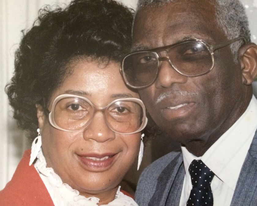 Marilyn Hughes with her second husband, the late John W. Hughes Jr.