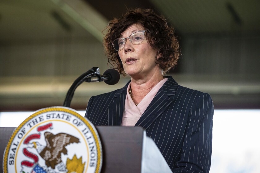 Alicia Tate-Nadeau, director of the Illinois Emergency Management Agency, was appointed by Gov. JB Pritzker 2019 and oversaw the state