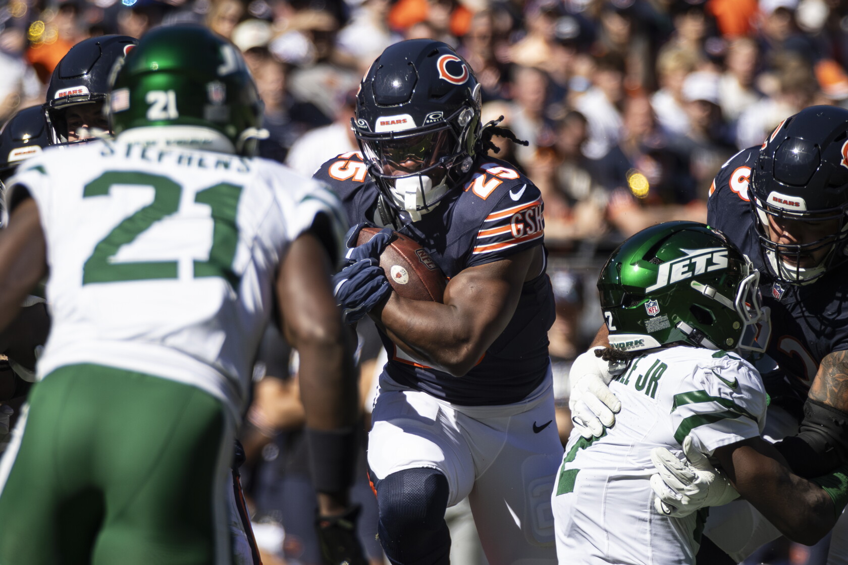 Bears Interception Bears RB Kyle Monangai ruled out for Packers game - Chicago Sun-Times