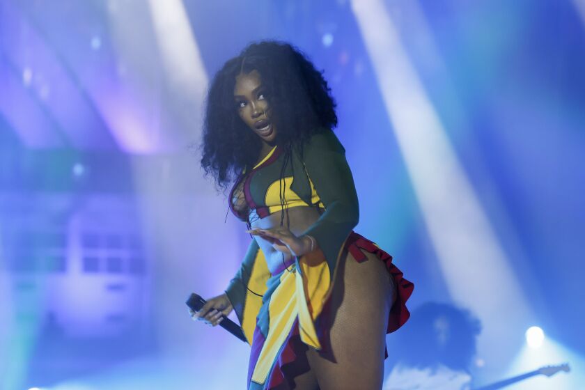 Sza performs in Ghana in 2022.