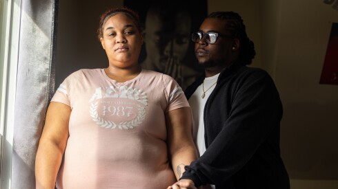 Alexis Williams and her son's father Juanyea Vinson Sr.