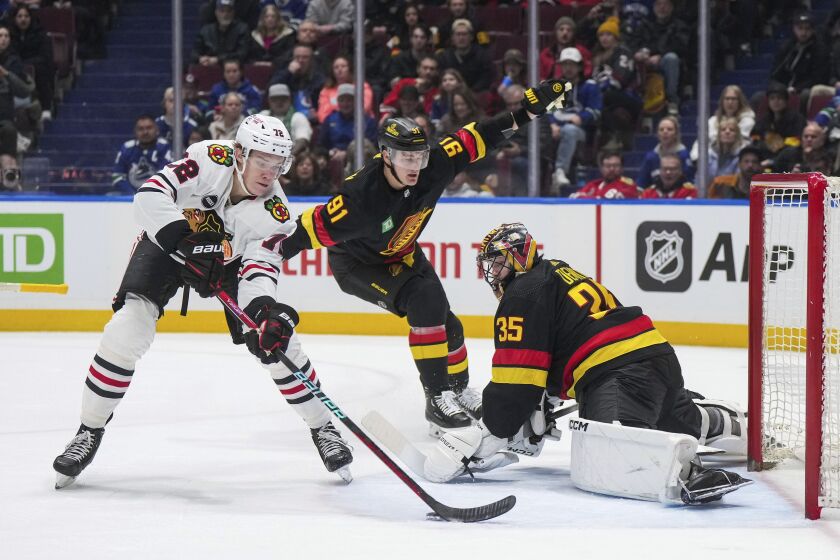 Alex Vlasic has had an excellent season with the Blackhawks.