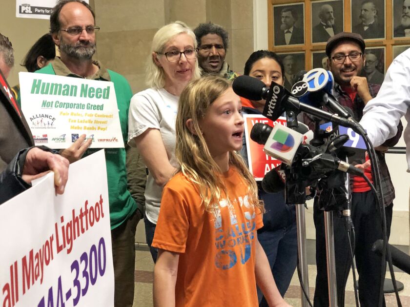 Lucas Tobin-Trumm spoke at a City Hall news conference Tuesday.