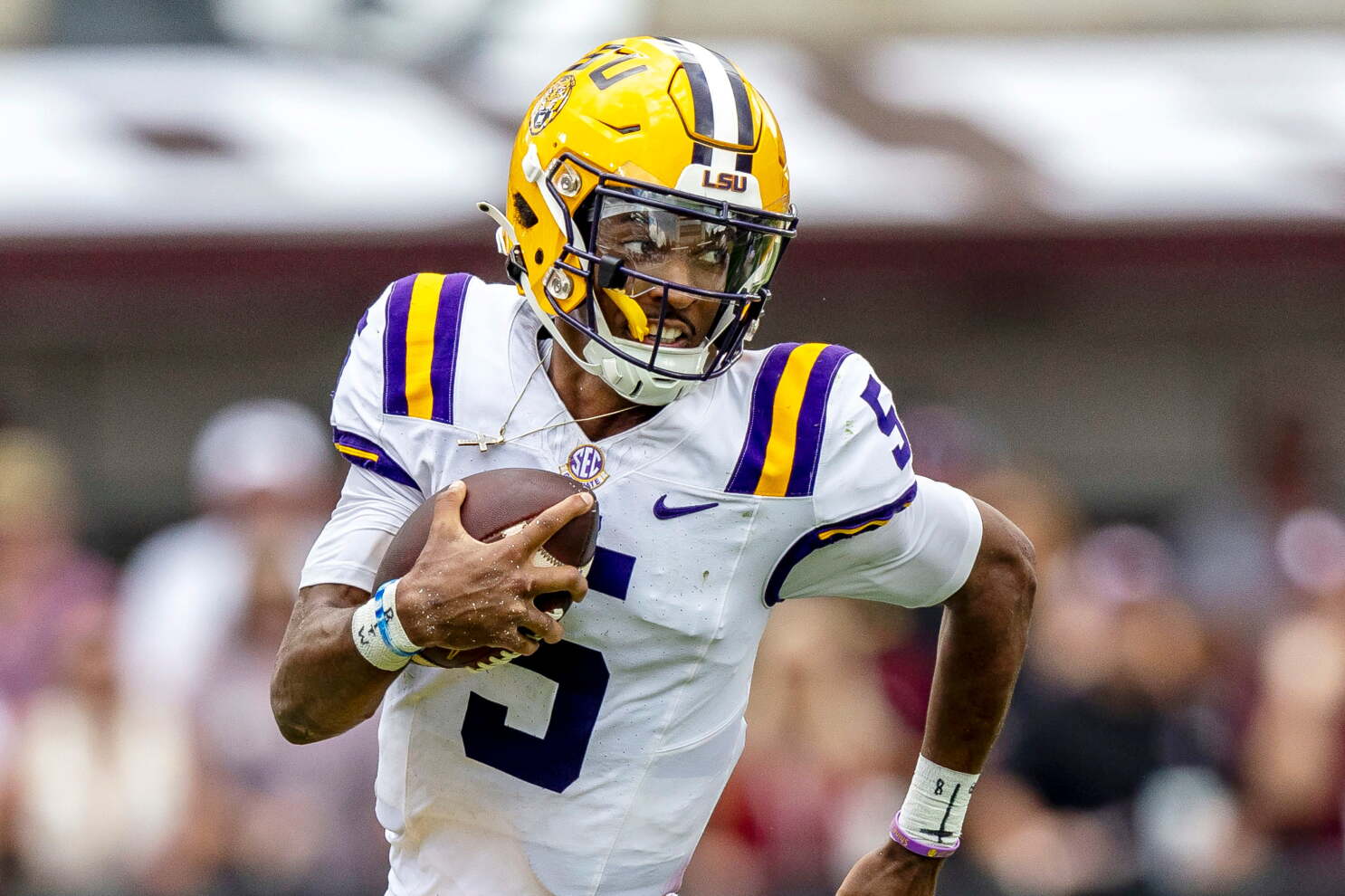 Jayden Daniels, LSU, Mock Draft 2.0 (Foto: Vasha Hunt/AP)
