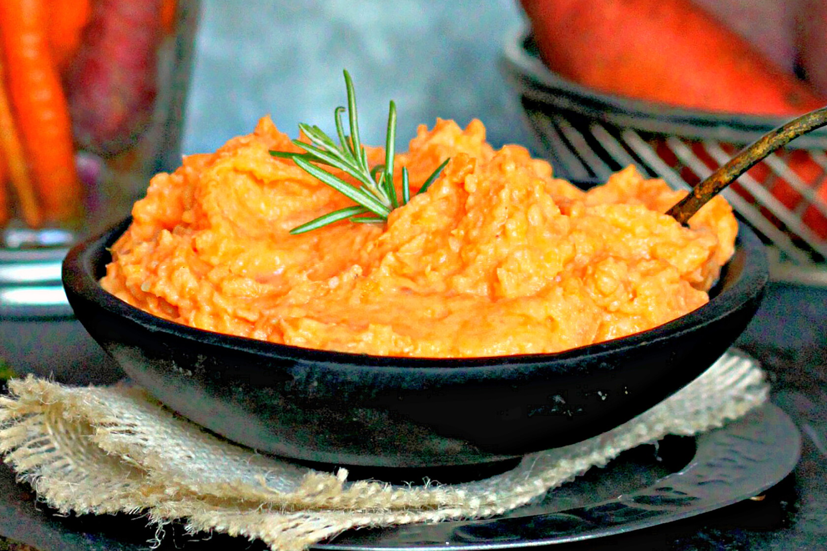 Smashed Veggies Smashed root vegetables add color and cheer to your holiday table ...