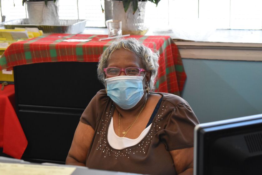 Cynthia Jones, chair of the Pilgrim Baptist Church board of trustees, has been a member of the church since she was seven, taken on Aug. 11, 2020. Now in her 70s, Jones said the wall’s collapse Monday is a “hiccup” in comparison to the “day and night of devastation” in the 2006 fire.