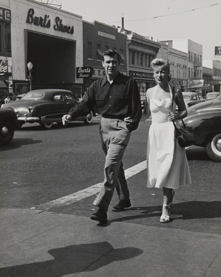 Dorothea Lange, On the Street “Relationships,” 1951, 1985:422