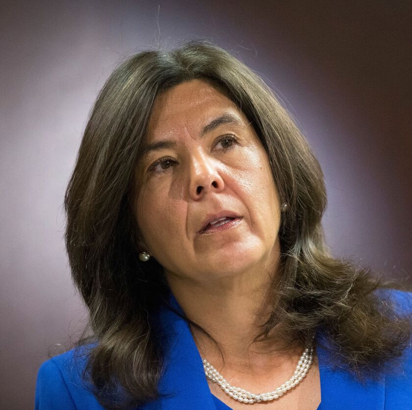 Cook County State’s Attorney Anita Alvarez is enduring a growing chorus of people saying she should resign over her handling of the shooting death of a Chicago teen by a Chicago police officer. | Scott Olson/Getty Images