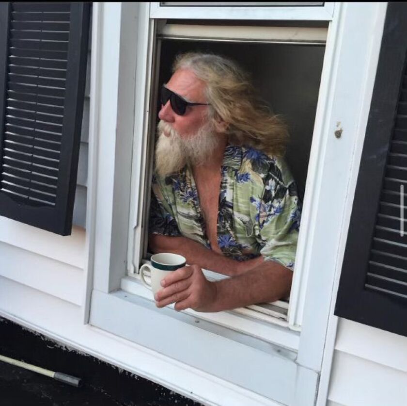 James Pobiega at a friend’s home in Baltimore.