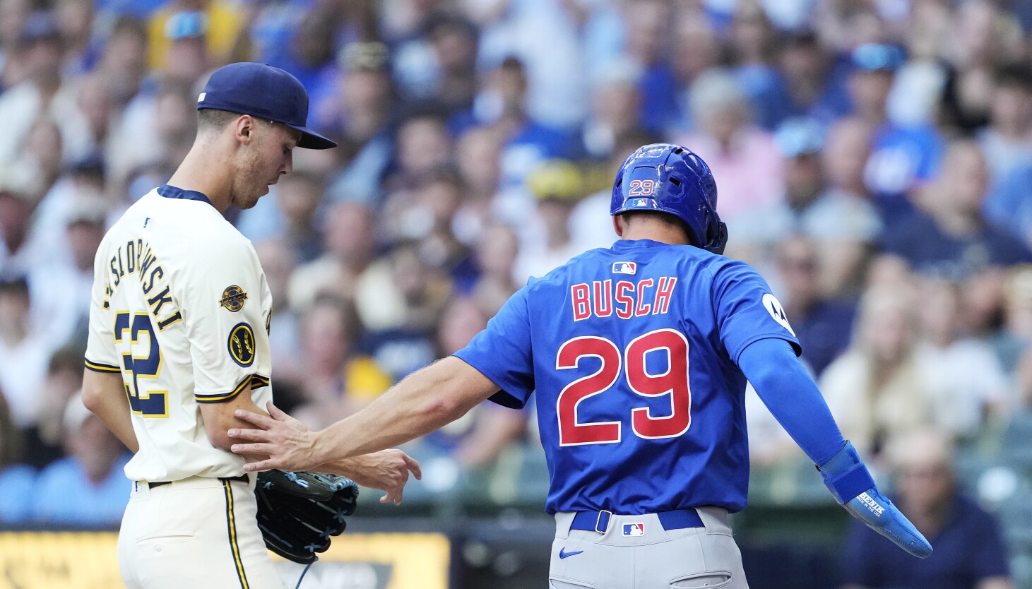 Cubs drop first game of important series to Brewers 8-4 Cubs drop first game of important series to Brewers 8-4