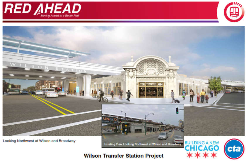 Wilson Red Line CTA unveils new plan for Red Line's Wilson station - WBEZ Chicago