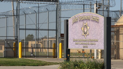 An exterior view of the Illinois Department of Corrections' Joliet Treatment Center.