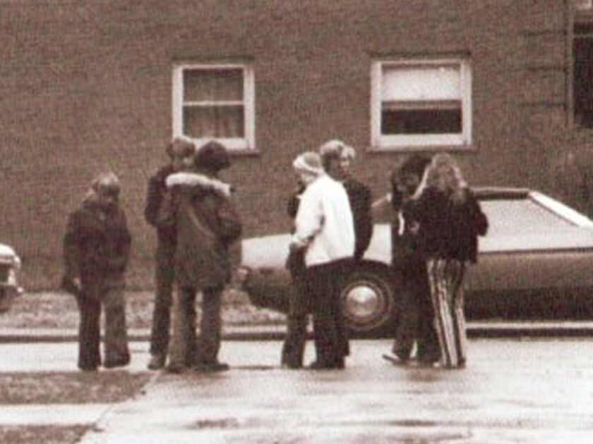 Teens from Niles East High School regularly gathered across the street from the school to smoke; now they gather on Facebook to shoot the breeze. | Facebook photo