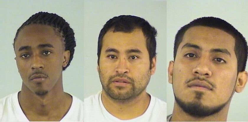 From left: Farrakhan J. Muhammed, Julio C. Najera-Rodriguez and Agustin Prado | Lake County sheriff’s office