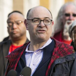 Gordon Mayer, a parent of two students at Kenwood Academy. | Ashlee Rezin/Sun-Times