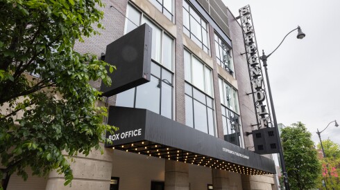 The exterior of Steppenwold Theatre in Chicago.