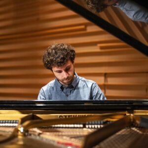 Matthew Aucoin, a composer, conductor and artist-in-residence of the Los Angeles Opera at The DiMenna Center for Classical Music in New York, NY. | Photo by John D. and Catherine T. MacArthur Foundation via AP