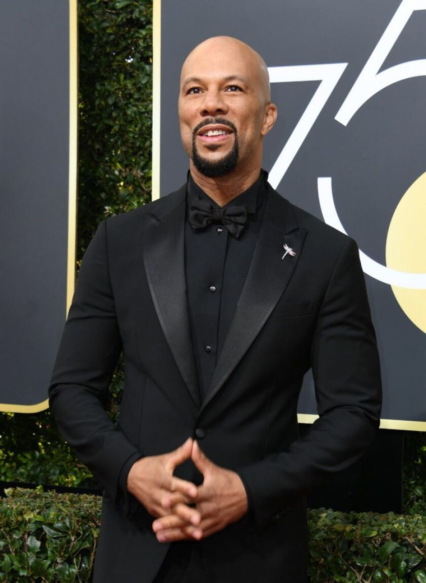 Common arrives for the 75th Golden Globe Awards on January 7, 2018, in Beverly Hills, California. The Chicago rapper’s Showtime series “The Chi” debuts Sunday night. | VALERIE MACON/AFP/Getty Images