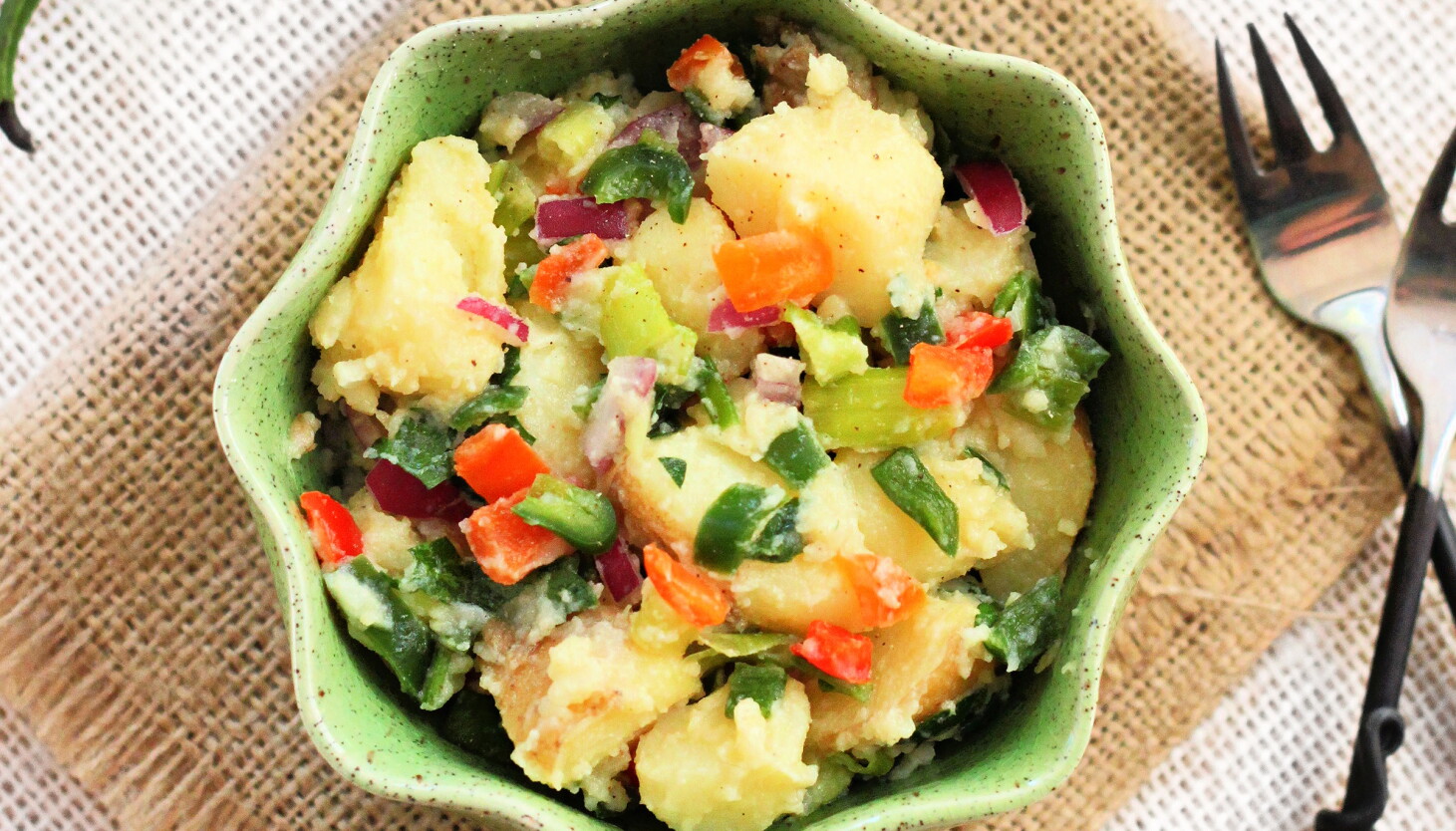 Swap in light and fruity white balsamic vinager in potato salad Swap in light and fruity white balsamic vinager in potato salad