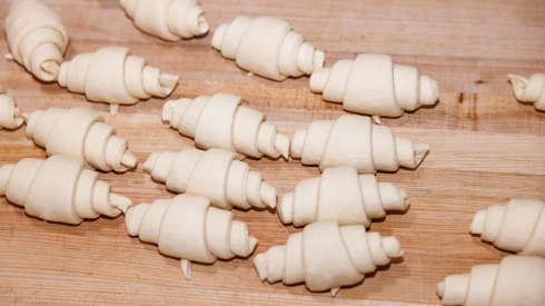 Rolled croissants that will be baked at Publican Quality Bread at 1759 W. Grand Ave. in West Town, Thursday, Oct. 15, 2026.