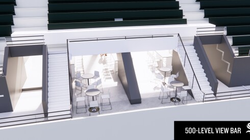 The White Sox shared images of two “View Bars” expected to open on the 500-level of Guaranteed Rate Field for the 2023 season.