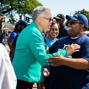 Cook County Board President Toni Preckwinkle at the 2017 Bud Billiken parade, Chicago, Saturday, August 12. | James Foster/For the Sun-Times