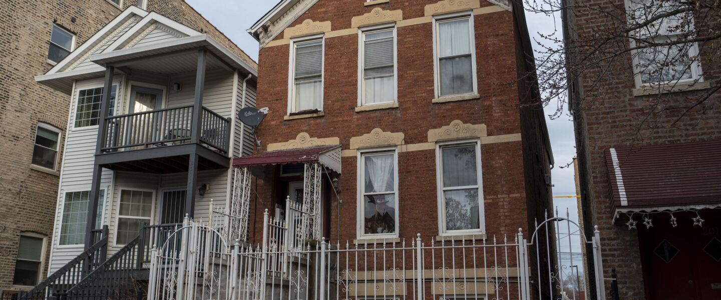 Cook County records show Silvia Rodriguez Mejia kept collecting tax breaks in her late mother’s name on this apartment building at 2013 S. Allport St. in Pilsen.