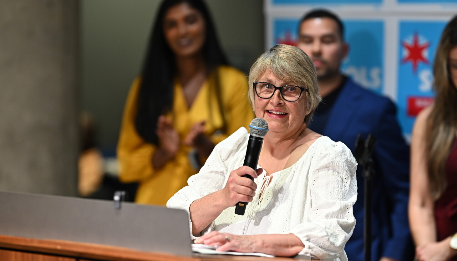 Karen Zaccor, appointed Chicago School Board member, District 4