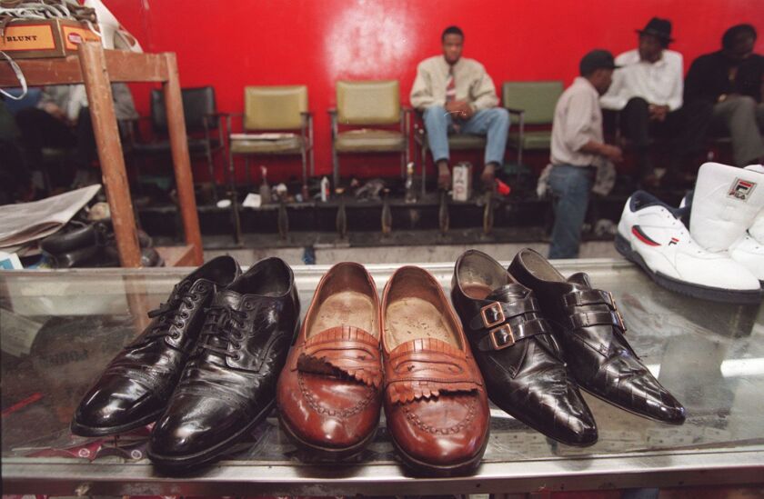 One of James Cole’s Shine King shops in 1997.