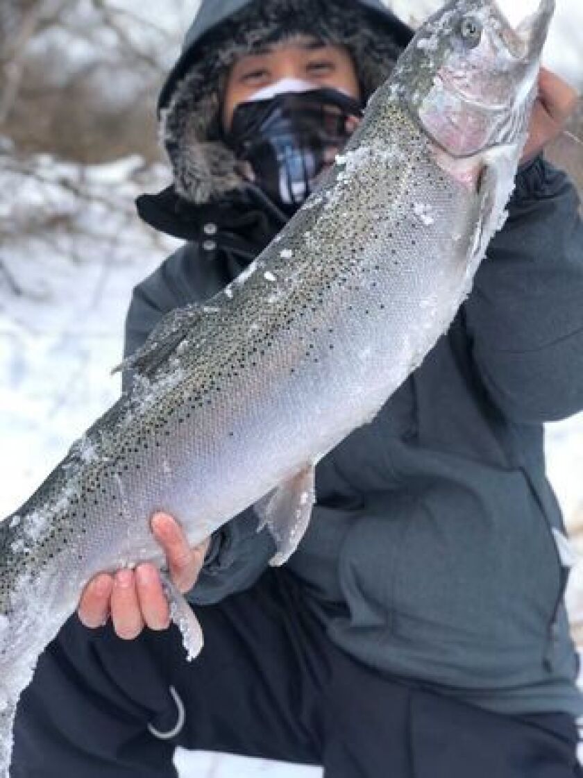 Indiana steelhead in February. Provided by “Jason Special One” Le