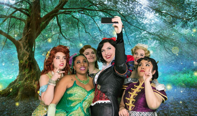 The cast of “Disenchanted!,” now at the Broadway Playhouse. (Photo: Dahlia Katz)