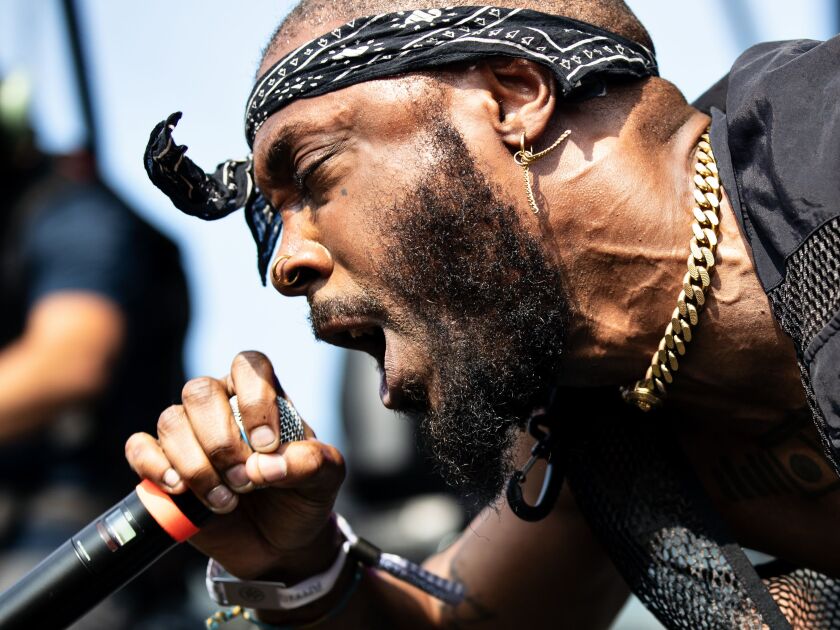 JPEGMafia performs on the third and final day of Pitchfork in Union Park, Sunday, July 23.