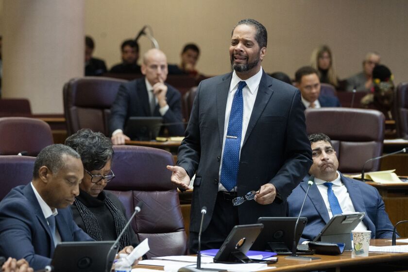 Ald. Anthony Beale (9th) speaks during a City Council meeting at City Hall in the Loop, Wednesday, Nov. 1, 2023.