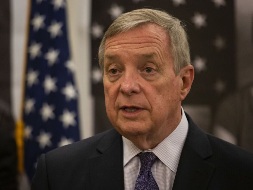 U.S. Sen. Dick Durbin, who met with acting Navy Secretary Thomas Modly last week.