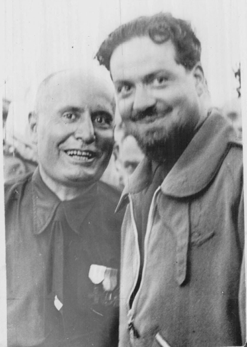 Italo Balbo with Italian dictator Benito Mussolini.