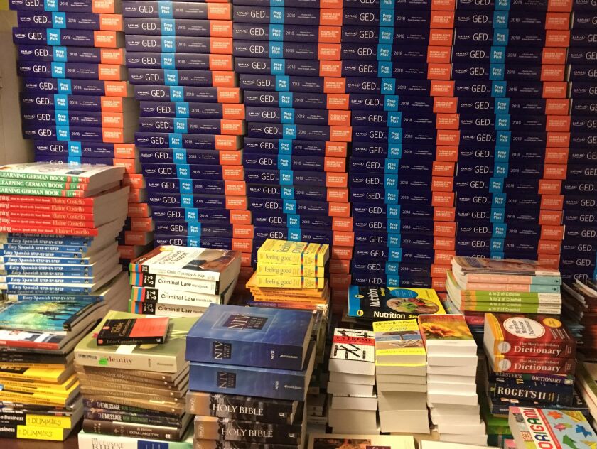 The Chicago Books to Women in Prison organization received hundreds of GED review guides and other books during the holiday season. | Provided photo