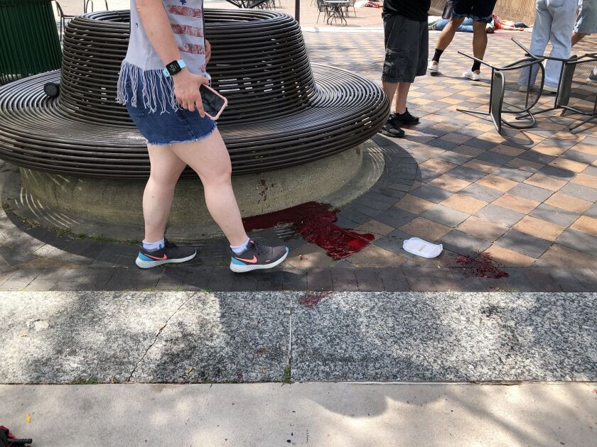 Blood collected at Port Clinton Square in Highland Park.