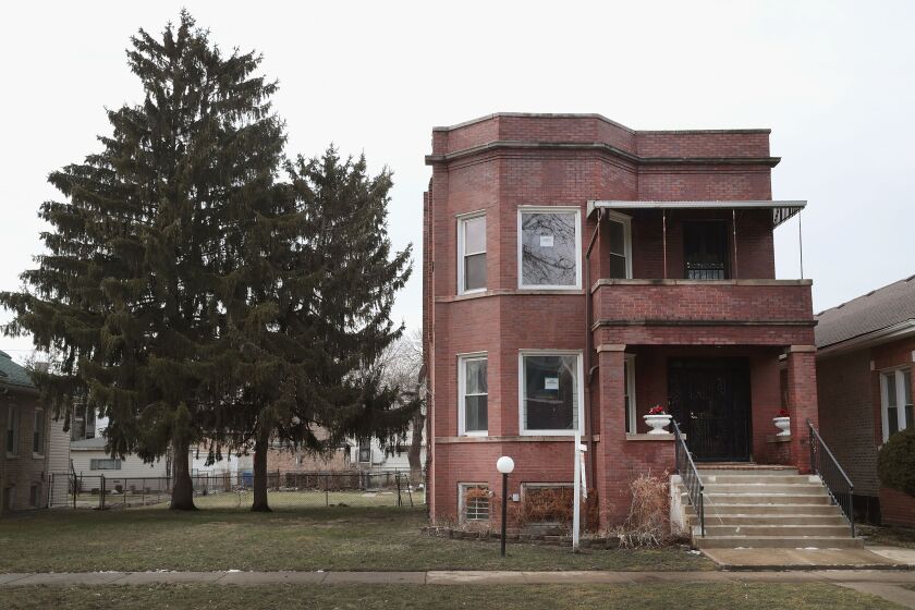 A home where infamous gangster Al Capone once lived in the Park Manor neighborhood at 7244 S. Prairie Ave.