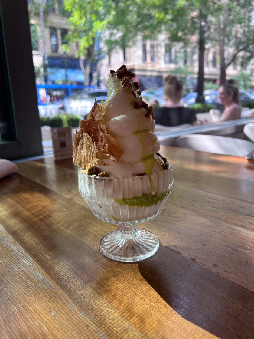The housemade Greek froyo at Ema