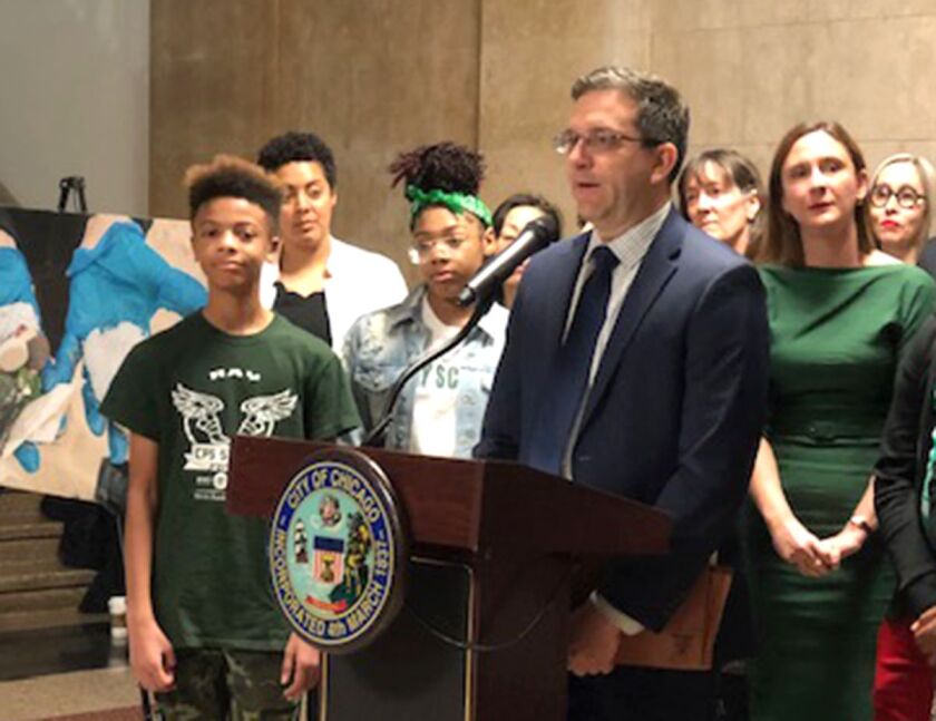 Ald. Scott Waguespack (32nd) discusses the “Plastic Free Water” ordinance that would ban foam containers and limit plastic utensils in Chicago.