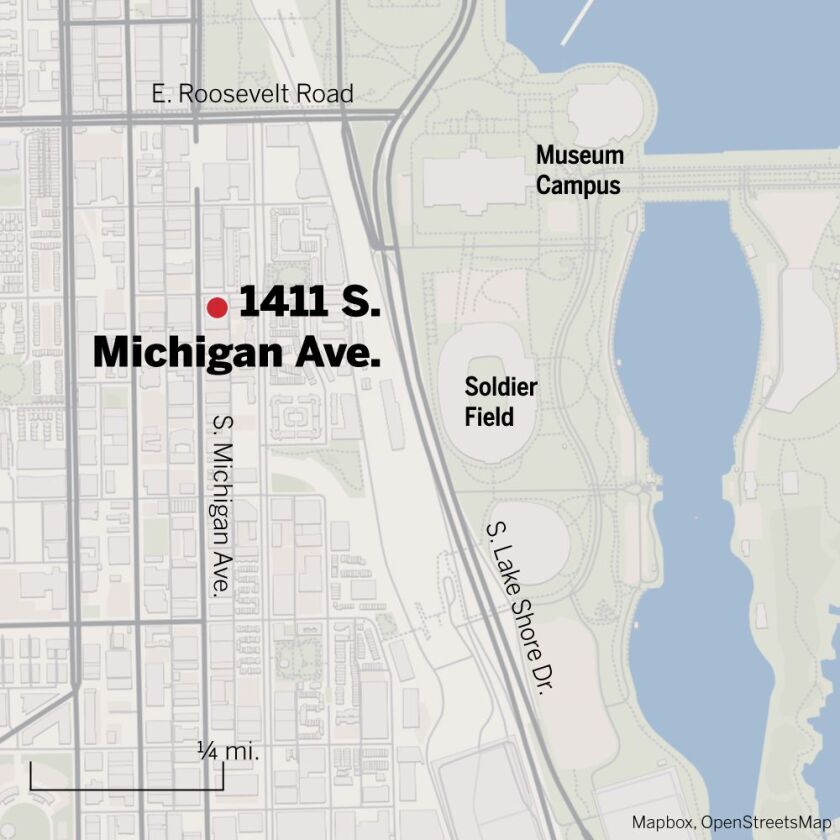 Map of 1411 S. Michigan Ave.