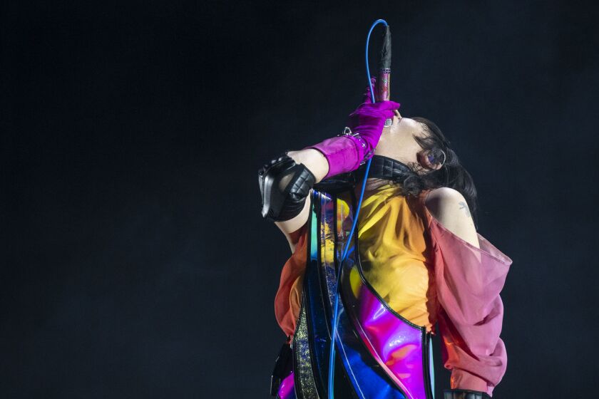 Karen Lee Orzolek of the Yeah Yeah Yeahs performs during Day 3 of Riot Fest in Douglass Park, Sunday, Sept. 18.