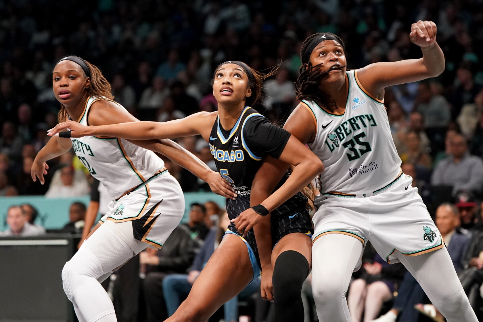 Truereeses Twin Towers Angel Reese, Kamilla Cardoso power Sky past Liberty ...